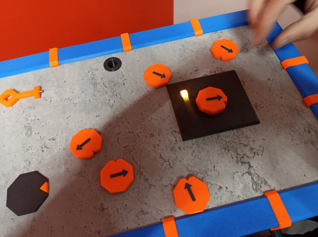 Details des mecanismes et enigmes de l'escape box